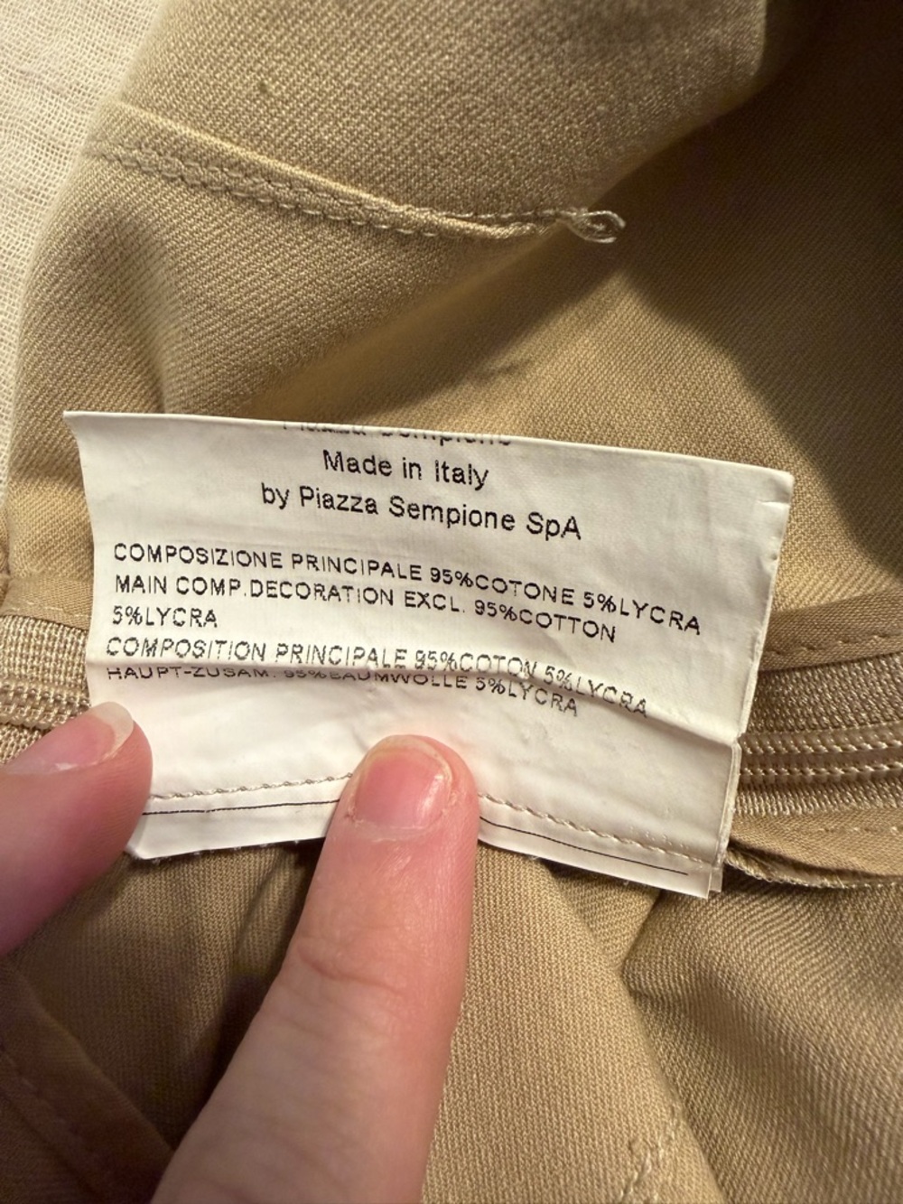 Piazza Sempione Marion Tailored Camel Straight-Leg Trousers Sz 6 - Picture 4 of 8